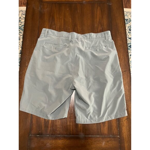 Hurley Grey Shorts Lightweight 9" inseam Pockets Skater Flat Front Casual  36 - Picture 4 of 7